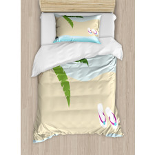 Flip Flops on Coast Duvet Cover Set