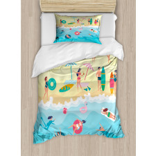 Having Fun at Summer Duvet Cover Set