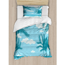 Sand and Palm Trees Duvet Cover Set