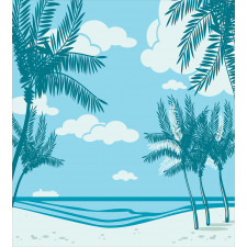 Sand and Palm Trees Duvet Cover Set