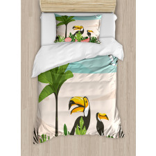 Watermelons Toucans Duvet Cover Set