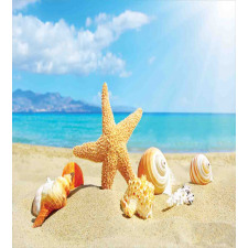 Beach Sand with Starfish Duvet Cover Set