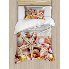 Pile of Seashells Beach Duvet Cover Set