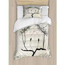 Love Birds Branch Duvet Cover Set