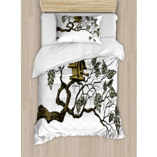 Bird Home and Branch Duvet Cover Set