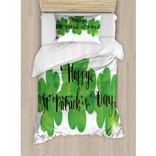 Cursive St Patrick's Day Duvet Cover Set