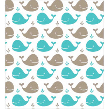 Smiling Fish in Ocean Duvet Cover Set