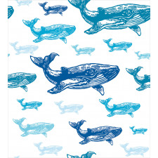 Ocean Animals Colorful Duvet Cover Set