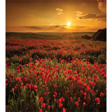 Sunset Meadow Farmland Duvet Cover Set