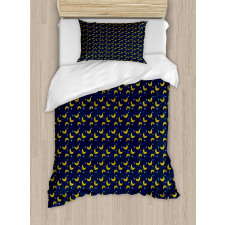 Simple Stars Crescents Duvet Cover Set