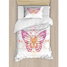 Butterfly Boho Art Duvet Cover Set