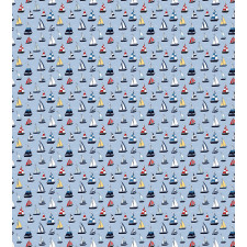 Sailboats Racing Swelling Duvet Cover Set