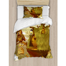 Nest of Magician Hat Owl Duvet Cover Set