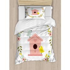 Winged Animal Floral Duvet Cover Set