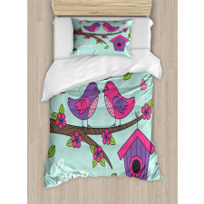 Valentines Love Flowers Duvet Cover Set