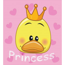 Princess Duck with Tiara Duvet Cover Set