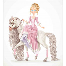 Princess on White Horse Duvet Cover Set