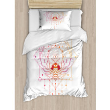 Geometrical Abstract Moth Duvet Cover Set