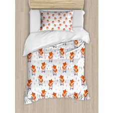 Animal with Scooter Tiny Trees Duvet Cover Set