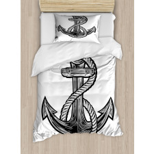 Monochrome Anchor Duvet Cover Set