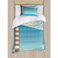 Lighthouse on Sea Duvet Cover Set