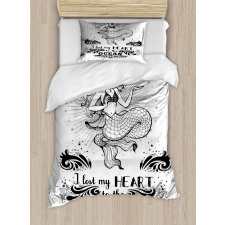 Aquatic Mermaid Duvet Cover Set