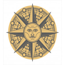 Sun Compass Art Duvet Cover Set