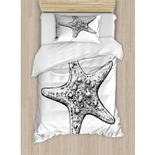 Starfish Sketch Duvet Cover Set