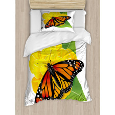 Moth Flower Duvet Cover Set