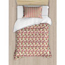 Peonies and Leaves Duvet Cover Set