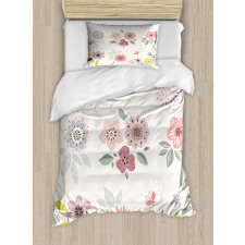 Continuous Flowers Duvet Cover Set