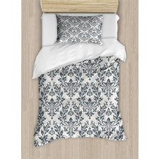 Floral Ornate Damask Duvet Cover Set