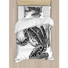 Dotted Exotic Amphibian Breed Duvet Cover Set