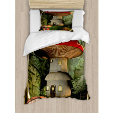 Mushroom Magic Forest Duvet Cover Set