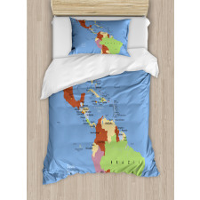 South North Pacific Ocean Duvet Cover Set