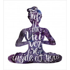 Fell the Universe Text Yoga Duvet Cover Set
