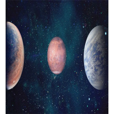 Planets Starry Galaxy Space Duvet Cover Set