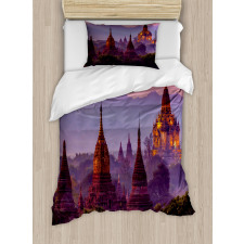 Ancient Building in Bagan Duvet Cover Set