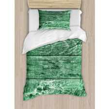 Cracked Look Wooden Duvet Cover Set