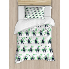 Wild Bamboos Zoo Nature Duvet Cover Set