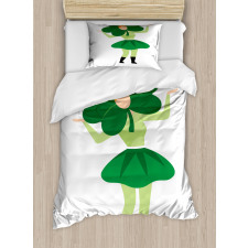 Lucky Clover Hat Duvet Cover Set