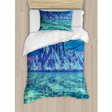 Arctic Landscape Scene Duvet Cover Set