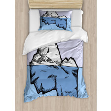 Ice Below and Above Water Duvet Cover Set