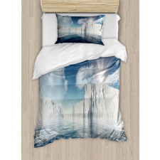 Fluffy Clouds Sunbeams Duvet Cover Set