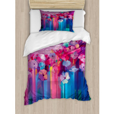 Vibrant Flower Duvet Cover Set