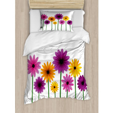 Simple Spring Flowers Duvet Cover Set