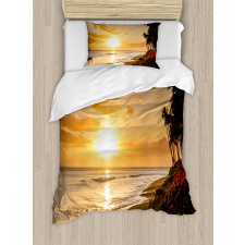 Sunset on Sands Beach Duvet Cover Set