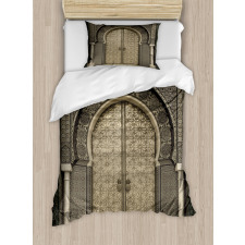 Aged Gate Geometric Duvet Cover Set