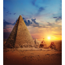 Desert and Pyramids Dusk Duvet Cover Set