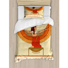 Historical Myth Woman Wing Duvet Cover Set